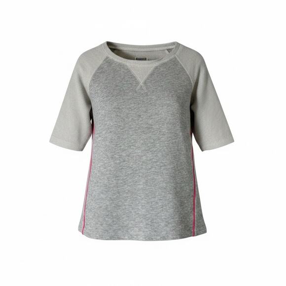 Converse Tops - Converse Sweatshirt Women Gray Round Neck 3/4 Sleeve Size S Stretch Pullover